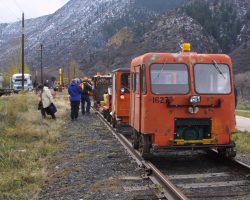At almost noon on the dot, the four cars arrived back at Glenwood Springs, across from the high school football field.