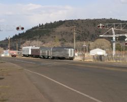 In front of where the sawmill used to live sit these four passenger cars for service on the D&RGRHF.
