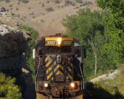 Coming down the straightaway approaching the bridge over Seep Creek.