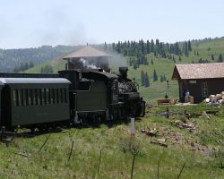 Not long after Martinez Point, the train crosses another small drainage and curves into Osier for a lunch stop.