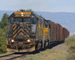 Headed down the Montrose Industrial Lead (branch) near Olathe.