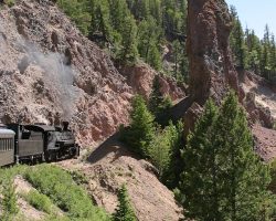 One of the largest and oddest of the volcanic structures is this pillar at Phantom Curve.