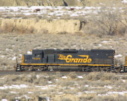 An attempt at a panning shot of 5377 moving through the scrub