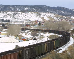 Another string of stored cars near Eagle, CO