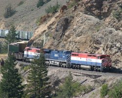 Emerging from the Fraser Canyon just north of Williams Lake.