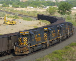 Putting cars away in the Wash yards, the four motors are out on the CV local job