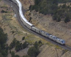 Leaving East Azure (in Gore Canyon) after meeting a coal empty.