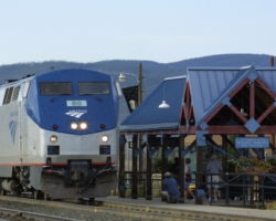 The Eastbound Zephyr calls at Fraser, and I call it a day.