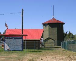 The watertower in question. If any others survive on the BCR system, I don't know about them - I think this is the only one left.