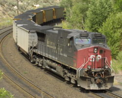 The rear DPU on UP 6665 west, the train that stalled at Castle Gate