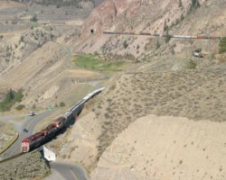 Looking down on the canyon from high above, near Fountain.