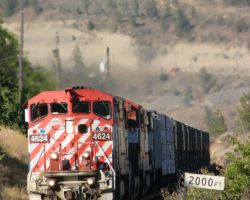 2000 feet from the Lillooet station and counting - this crew is about done with its day.