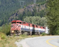 A shot through a clearing just south of the Creekside siding.