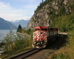 Just to the north of Porteau Cove, PGNV runs along the coastline of Howe Sound