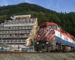 4607 North and the NVPG pass one of the most easily recognized landmarks on Hwy 99 - the Britannia Mine, now the BC Mining Museum.
