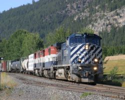 The same SQJO a few minutes later, entering the north switch at Lime