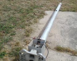 The mast once I got it home and unloaded from the trailer.