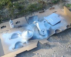 Finishing up the old rattle can overhaul on a few smaller pieces.