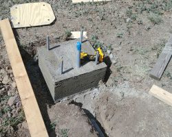48 hours later, I removed the forms. I won't win any beauty awards for my concrete work, but it's functional.