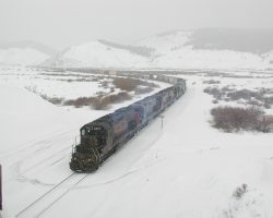 First sighting of 5371 holding the main at Tabernash
