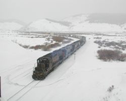 First sighting of 5371 holding the main at Tabernash