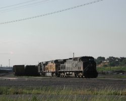 SP 361 sits with an empty coal train, pulled up to the west end of the Pueblo Yard. Now if they'd just send it over Tennessee...
