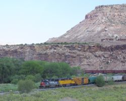 Approaching the access road to Escalante Canyon.