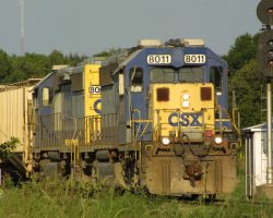 A loaded train headed into the ports at the Sutton Wye.
