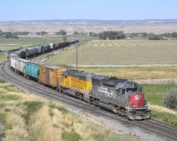 With the work train in the clear, the local heads on to Delta.