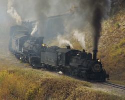 The three work along the hillside just below the Cresco siding and tank.