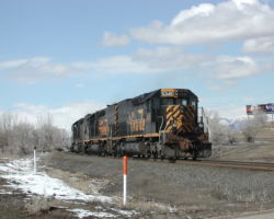 Moving quickly towards Helper at Wellington, UT