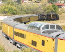 Around the lake and on to Denver to pick up UP 6936 (the Centennial) and head west over the Moffat line.