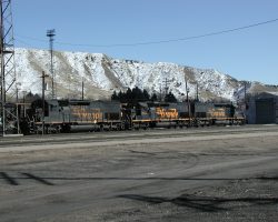 With nothing else to do, DRGW 5360/5410/5345 idle in Helper