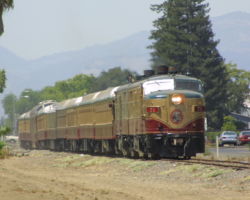 Over a third of the way back and coming through the vineyards near Oakville, CA, along California 29.