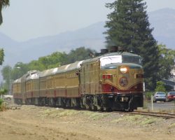 Over a third of the way back and coming through the vineyards near Oakville, CA, along California 29.