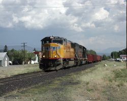 UP 4091 pulls through Beuna Vista and surprises many of the residents.