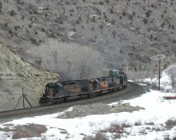 The S-curve just north of the Nolan Tunnels