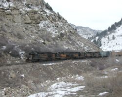 Down by Castle Gate, 5360 and its four siblings work up the grade