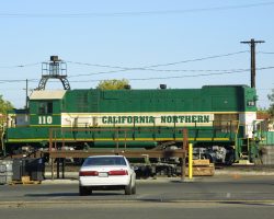 This one seems lost - CFNR 110 sits at Roseville, CA, far from the CFNR system. Apparently CFNR units get sent here for repair?