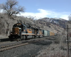 At the Rio crossover, just below the ex-town of Thistle