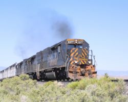 Only a mile or so east of the US Hwy 6 bridge, 5377 and crew are making good time up to Sunnyside.