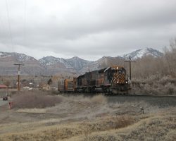 Just south of Helper, the local is headed for Price