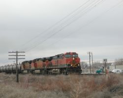 A westbound morning BNSF at Maxwell, UT