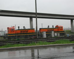 BNSF, too, has a presence in Vancouver, as these switchers show