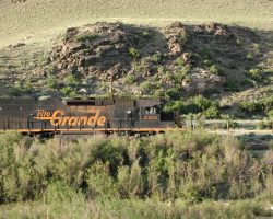 What could be more perfect than a Rio Grande working down the old Tennessee Pass mainline through its native environment?