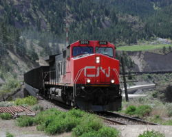 Coming across the TC1 underpass and headed northeast - fast, with only a single unit.