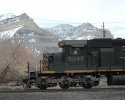DRGW 5347 - in what may be its last year - works the Helper Yard