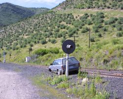 Looking at the west end of Minturn, and noting a Subaru in a very bad place should something need to use the siding. Fortunately there's little chance of that happening