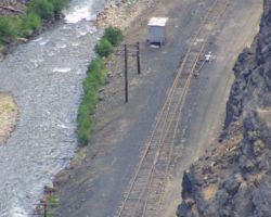 High above Belden on US Hwy 24, looking down on the west switch.