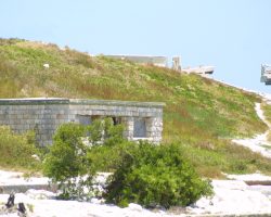 An odd little stone structure at the southern base of the Bahia Honda bridge. I presume this is FEC-related, as there's another one at the north end of the Seven Mile Bridge.